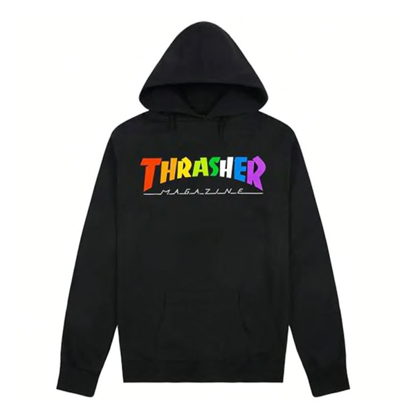 THRASHER HOODIE - RAINBOW MAG